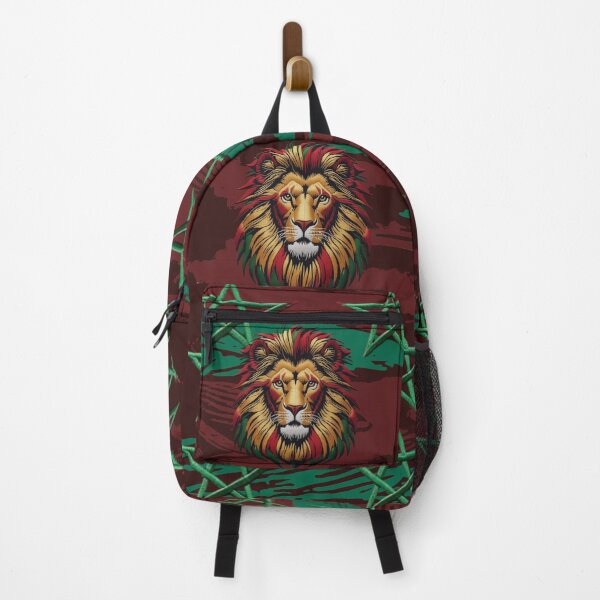 Item preview, Atlas Lion Moroccan Flag Embroidered Star Art Design designed and sold by ArtDesignTp.