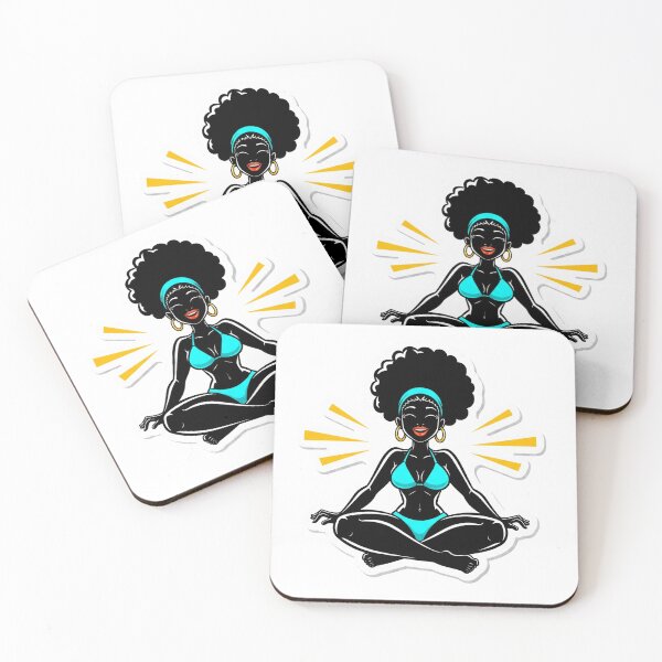 Item preview, Glowing and Grounded – Radiant Meditating Bikini Beauty Sticker designed and sold by TimKirchgessner.