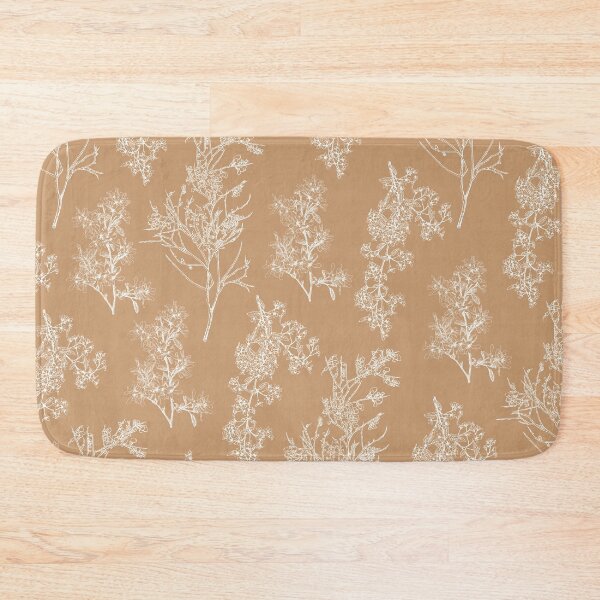 Item preview, Botanical Cottage Floral Pattern in Neutral Camel designed and sold by kierkegaard.