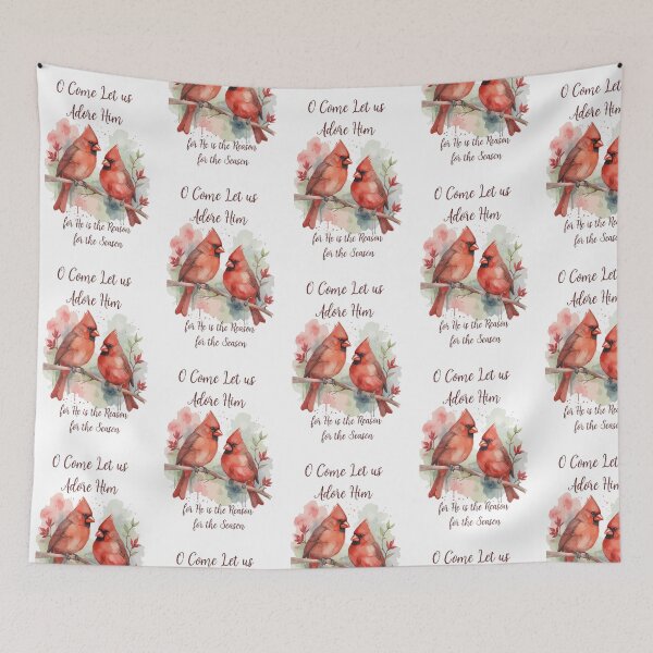 Item preview, Christmas Red Cardinal Jesus Reason for Season  designed and sold by countrymouse.