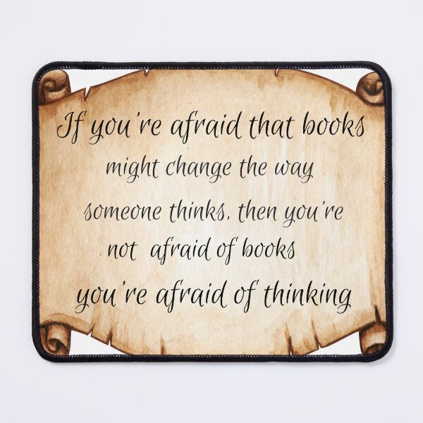 Item preview, Afraid of Books, Afraid of Thinking designed and sold by BlesstB.