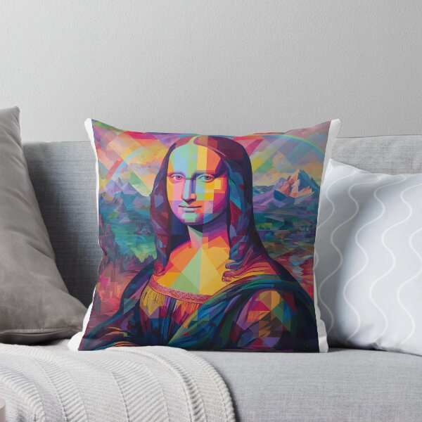 Item preview, Geometric Mona Lisa - Okudart-Style Psychedelic Reinterpretation designed and sold by CreatifStudios.