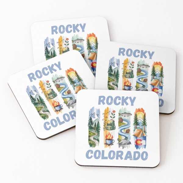 Item preview, Rocky Colorado – mountain state pride & adventure design designed and sold by CleanDecor.