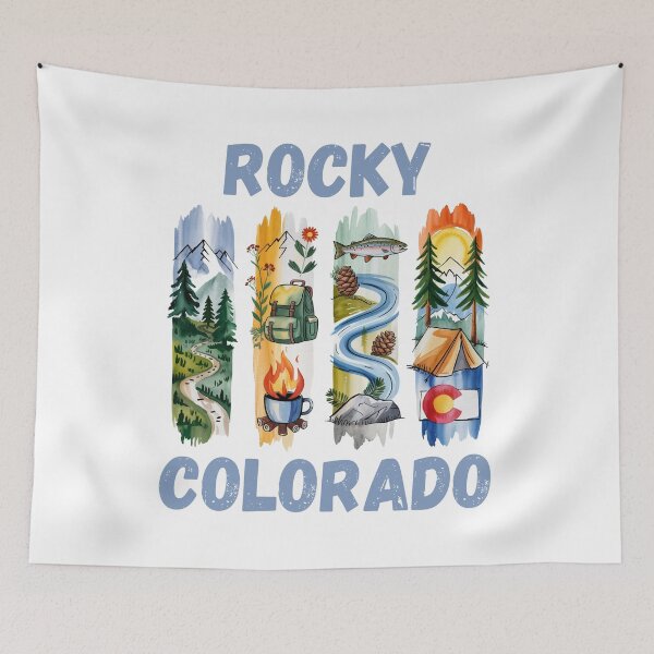 Item preview, Rocky Colorado – mountain state pride & adventure design designed and sold by CleanDecor.
