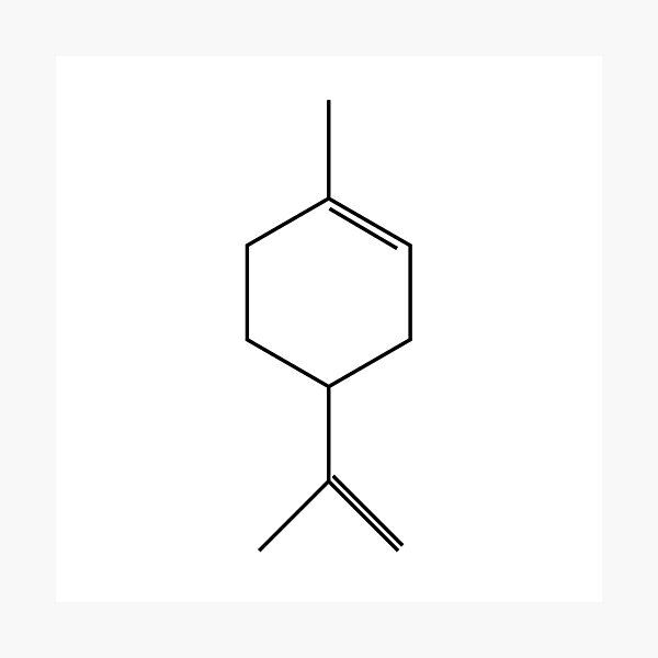 Item preview, Limonene Molecular - Organic Chemistry Design designed and sold by Atom Buddies.