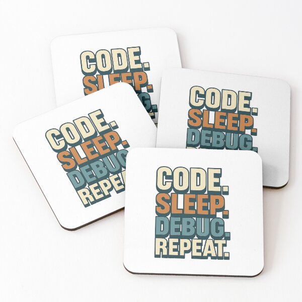 Item preview, Code. Sleep. Debug. Repeat. - Retro Programmer Life T-Shirt designed and sold by Work Life Tees.