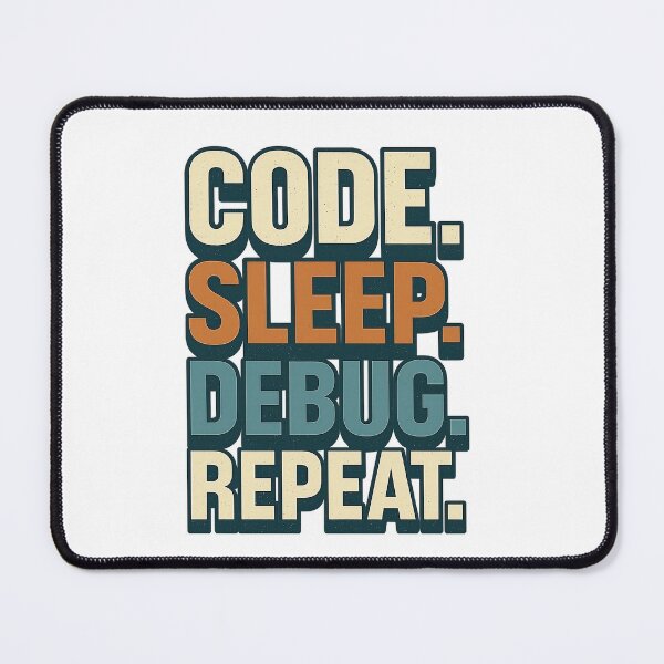 Item preview, Code. Sleep. Debug. Repeat. - Retro Programmer Life T-Shirt designed and sold by Work Life Tees.