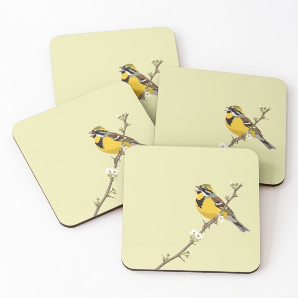 Item preview, The Cirl Bunting - Minimalist Bunting Art designed and sold by TheArtEngineer.