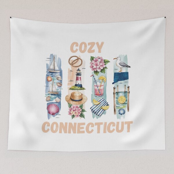 Item preview, Cozy Connecticut – New England state pride & home design designed and sold by CleanDecor.