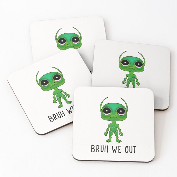 Item preview, Bruh We Out Meme Alien designed and sold by Sartoris Art.
