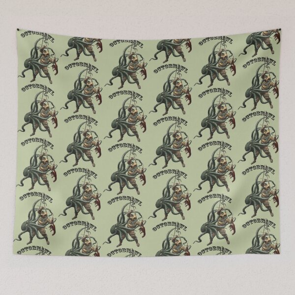 Item preview, Vintage Diver with Diving Helmet Fighting an Octopus Over a Lobster URM designed and sold by urmaddad.