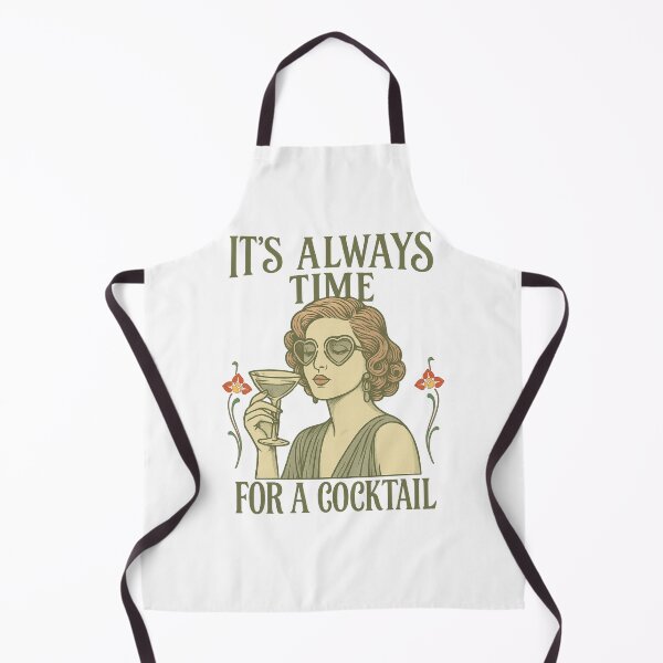 Item preview, It’s Always Time for a Cocktail – 1930s Art Nouveau Starlet Design designed and sold by Thehatinthecat.