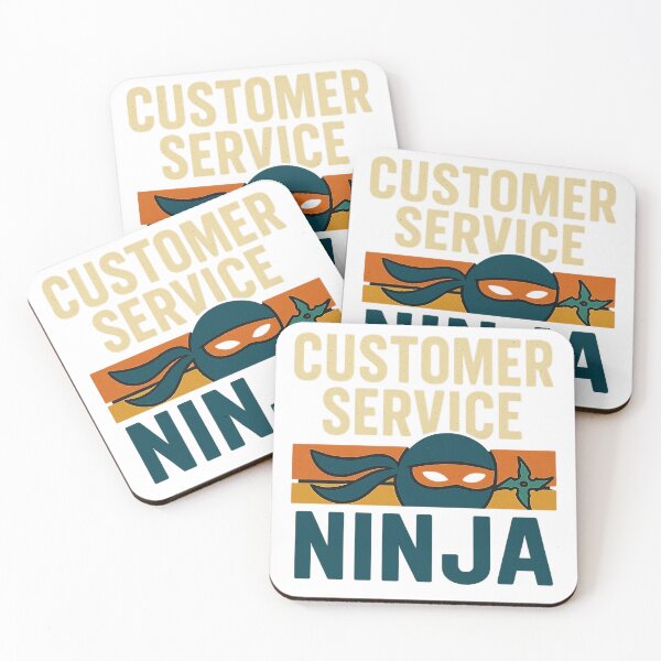 Item preview, Customer Service Ninja - Funny Retro Job Quote T-Shirt designed and sold by Work Life Tees.