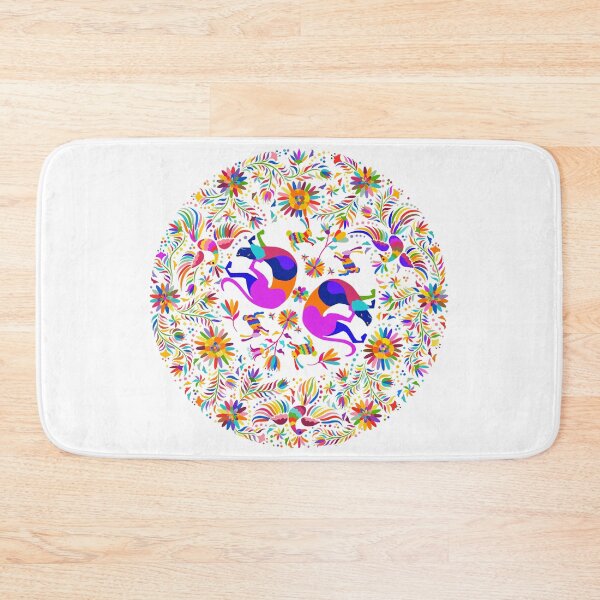 Item preview, Weimaraners, Birds, Rabbits and Floral Circle Otomi style pattern designed and sold by bluweim.