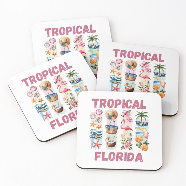 Item preview, Tropical Florida – sunshine state & beach vibes design designed and sold by CleanDecor.