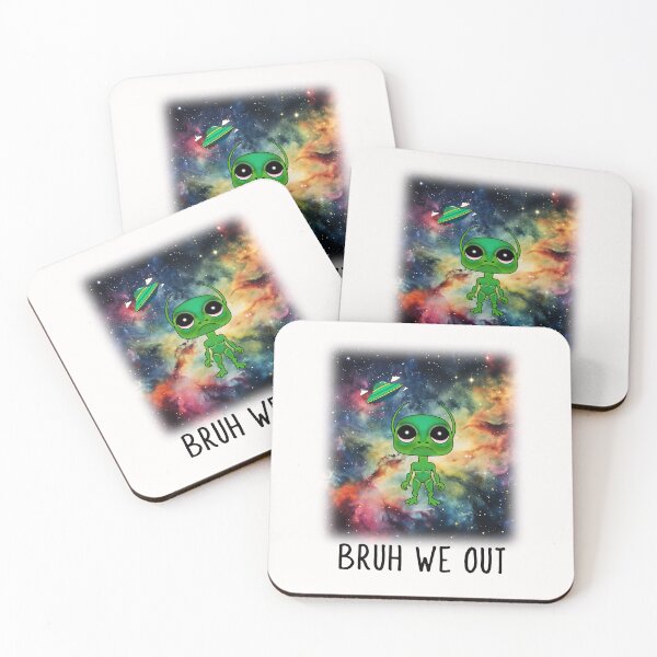 Item preview, Bruh We Out Green Alien designed and sold by Sartoris Art.