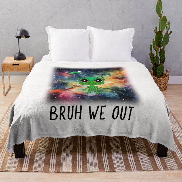 Item preview, Bruh We Out Green Alien designed and sold by Sartoris Art.