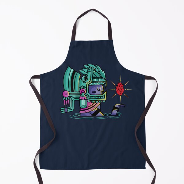 Item preview, Vibrant Aztec Offering: Stylized Heart in Teal Water designed and sold by Alan Javier Cordoba Espinosa.