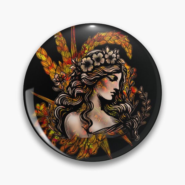 Item preview, Demeter Goddess Floral Sticker designed and sold by Sweet and Fruity.