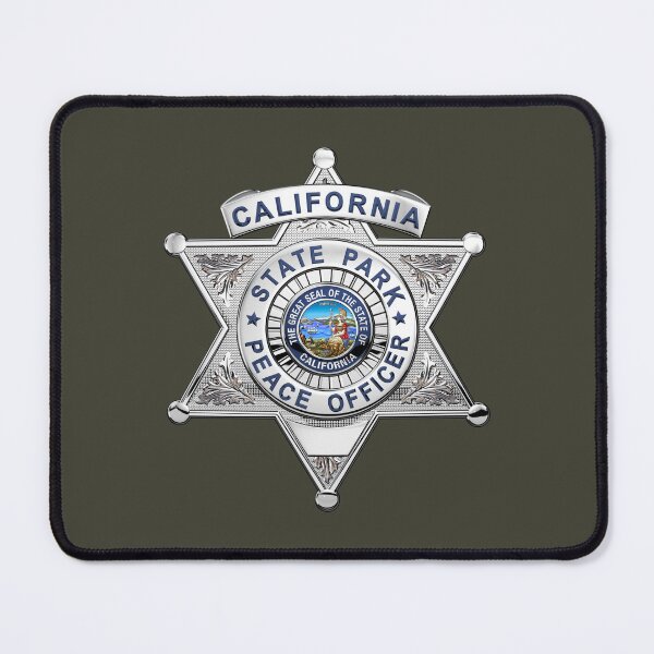 Item preview, California State Parks Peace Officer - S.P.P.O. Badge over Green designed and sold by Serge Averbukh Art Studio.