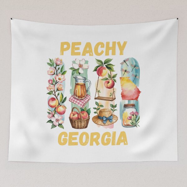 Item preview, Peachy Georgia – sweet southern state & peach design designed and sold by CleanDecor.