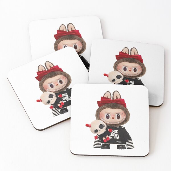 Item preview, Gothic Labubu – Rebel Bunny with Plush & Attitude Sticker designed and sold by SamairaArtVerse.