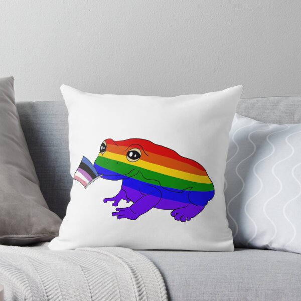 Artikelvorschau, Regenbogenfrosch mit Genderfluid-Pride-Flagge im Maul. entworfen und verkauft von Swirling_UniverseShop.
