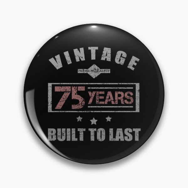 Item preview, Vintage 75th Birthday For Men designed and sold by thepixelgarden.