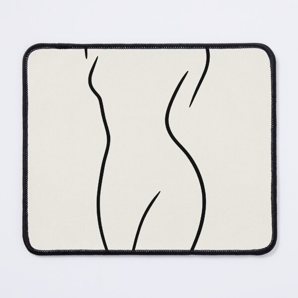 Item preview, Minimalist Female Line Drawing - "Figurstudie 5 af 6" designed and sold by Lowtech.