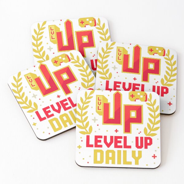 Item preview, Level Up Daily Gaming Lifestyle Motivation Graphic designed and sold by PaviApparel.