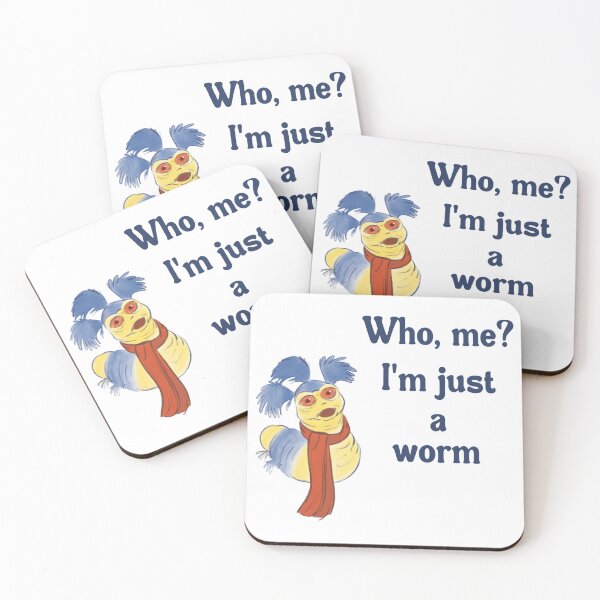 Item preview, Who Me? I’m Just a Worm – Cute Funny Relatable Quote Minimalist Worm Design designed and sold by StickemandPeel.