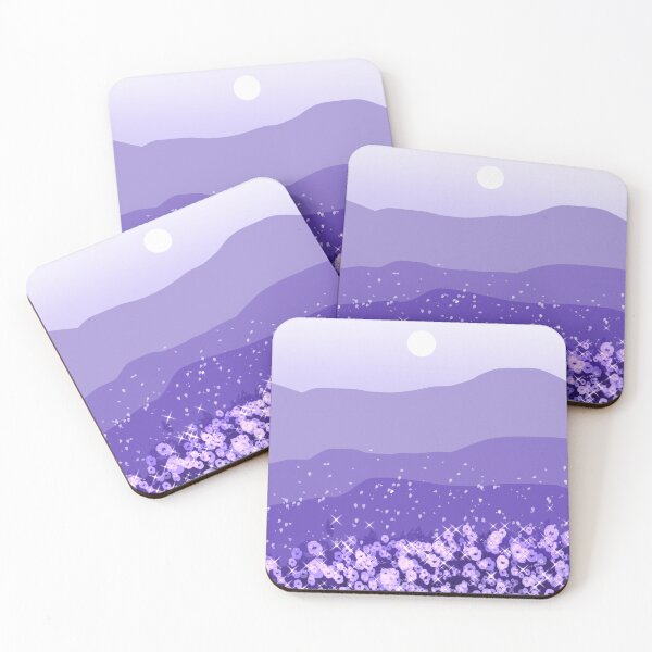 Item preview, Purple sparkly mountains designed and sold by hseart.