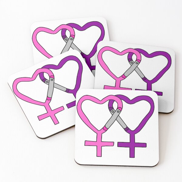 Item preview, Lesbian Carabiner Heart Venus Symbol designed and sold by designbysara.