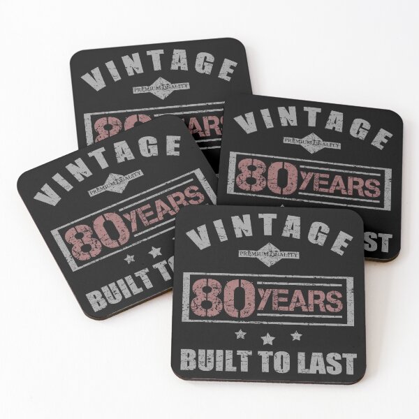 Item preview, Vintage 80th Birthday For Men designed and sold by thepixelgarden.