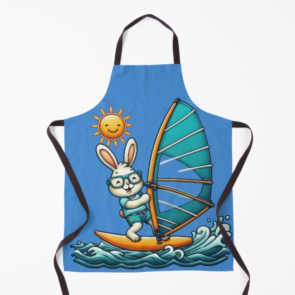 Item preview, Cool Bunny the Windsurfer: Riding the Summer Waves designed and sold by IraBum.