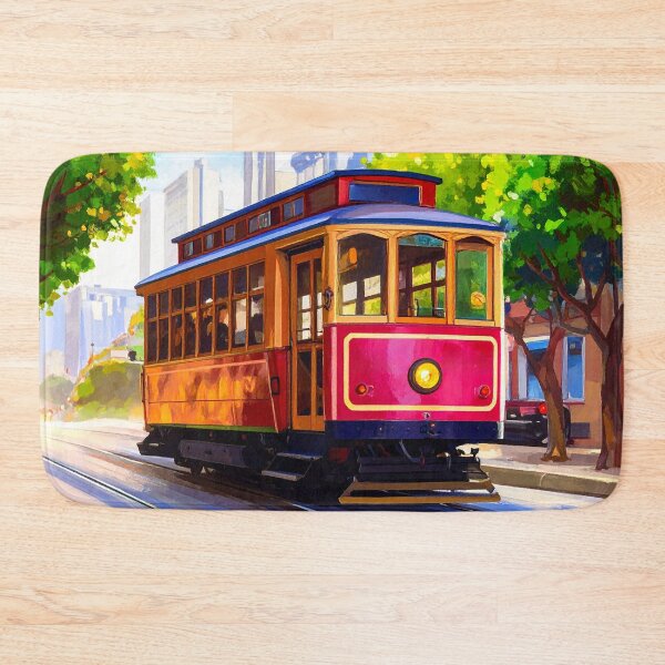 Item preview, San Francisco Cable Car designed and sold by ArtFactoryAI.