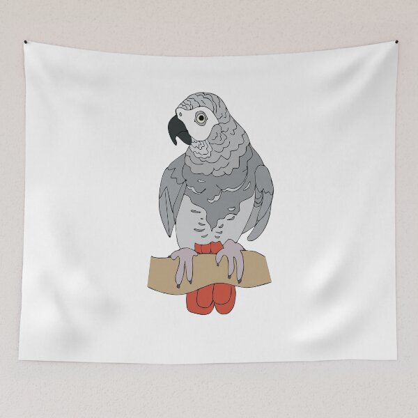 Item preview, African Grey Parrot designed and sold by nolessjess.