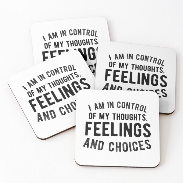 Item preview, I Am in Control of My Thoughts, Feelings and Choices – Mindset Affirmation – Mental Strength Quote designed and sold by Camila  Ardila.