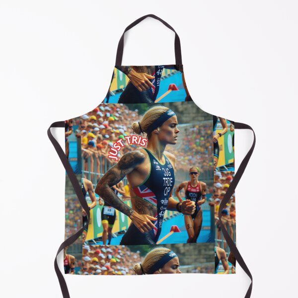 Item preview, “JUST TRIS – Bold Triathlon Sticker for Women Athletes” designed and sold by Triathlongram.