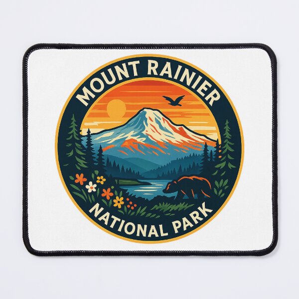 Item preview, Mount Rainier National Park designed and sold by Fun Travel Art.