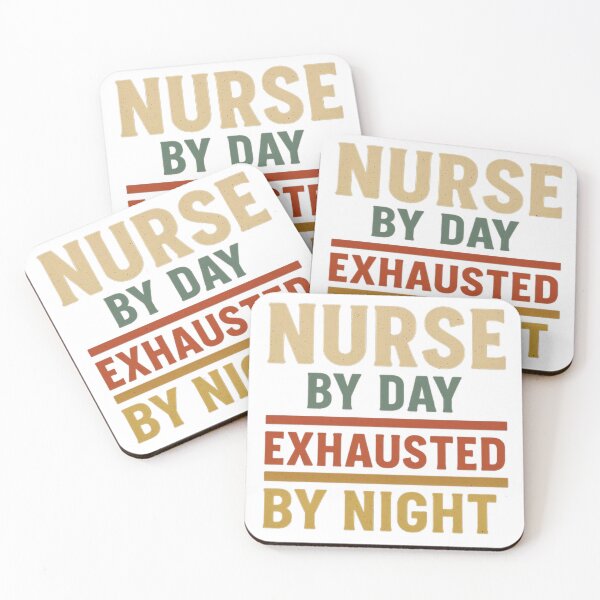 Item preview, Nurse by Day, Exhausted by Night - Funny Retro Nurse Life T-Shirt designed and sold by Work Life Tees.