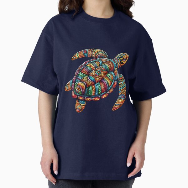 Item preview, Totle la tortue tribale – Conception d'arrière-plan transparent designed and sold by Zaru Studio .