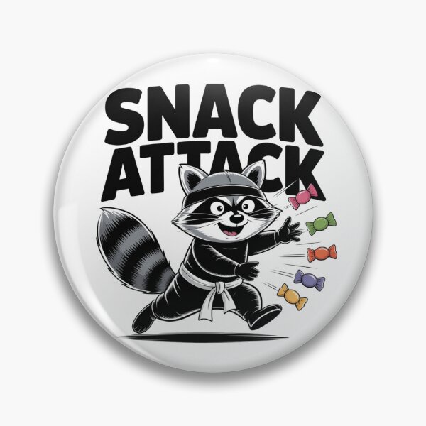 Item preview, Snack Attack Raccoon designed and sold by theartfulaspie.