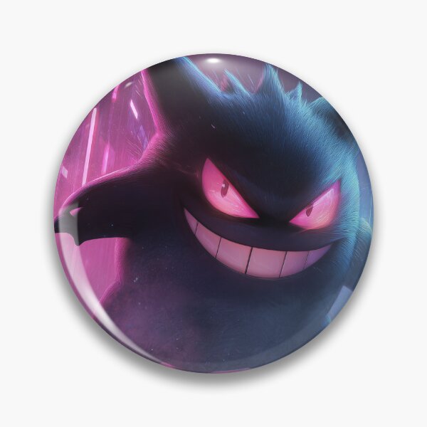 Item preview, Neon Shadow – Gengar in Cyberpunk City designed and sold by CreatifStudios.