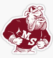 Retro State Maroon Sticker