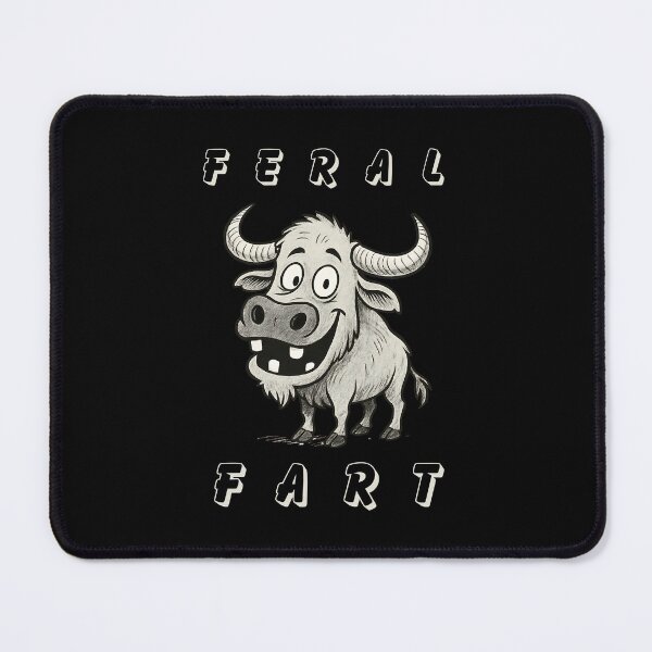 Item preview, Feral fart. Buffalo with no teeth. Feeling feral designed and sold by SoulOfTrees.