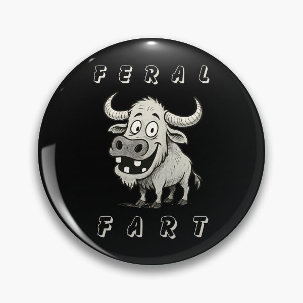 Item preview, Feral fart. Buffalo with no teeth. Feeling feral designed and sold by SoulOfTrees.