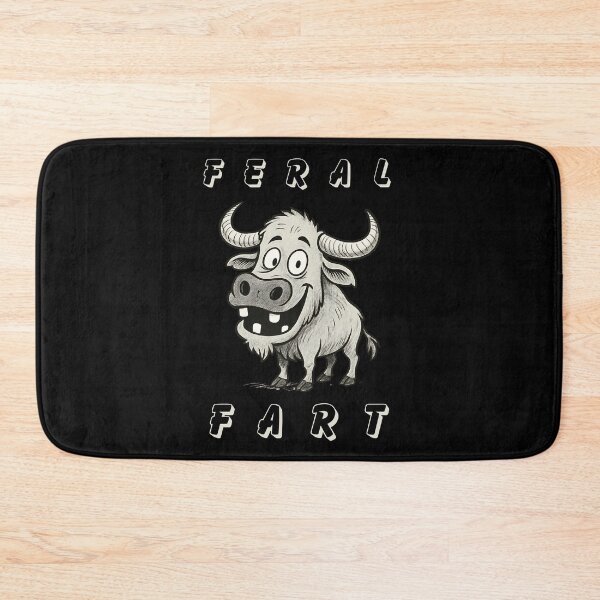 Item preview, Feral fart. Buffalo with no teeth. Feeling feral designed and sold by SoulOfTrees.