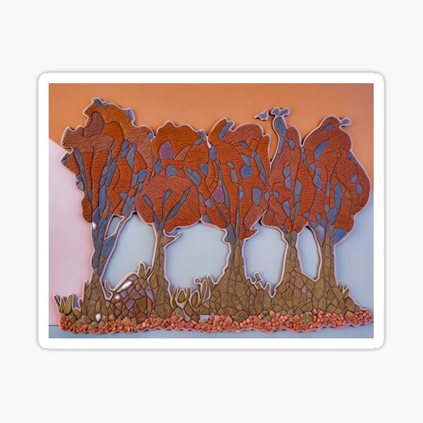 Item preview, Autumn Trees Lined Up designed and sold by KnutsonKr8tions.