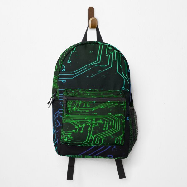 Item preview, Circuit Board Pattern: Techy Green Gold PCB Design designed and sold by ProjectNoah.